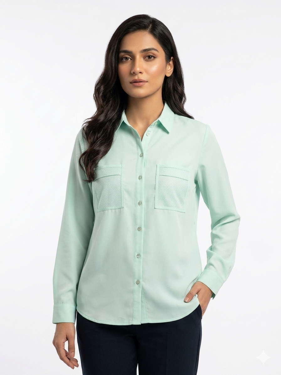 light mint green dress shirt The Charley Mint Green Gingham